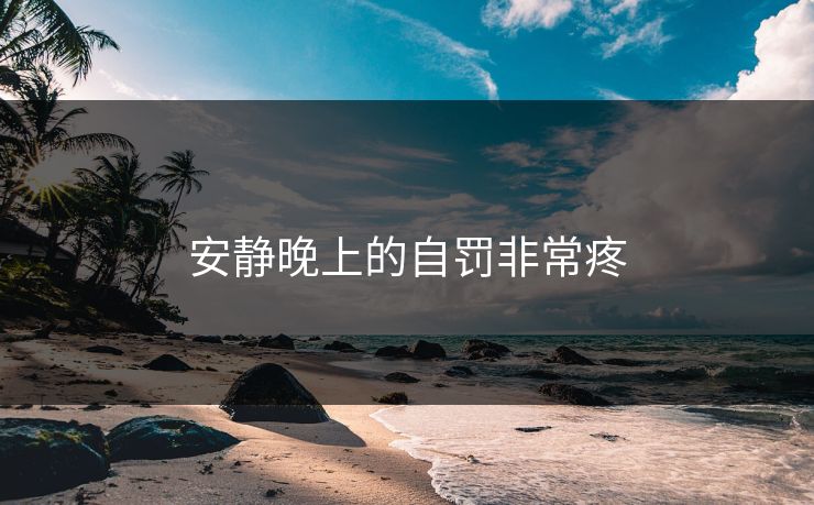 安静晚上的自罚非常疼