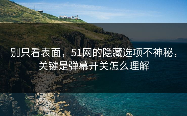 别只看表面，51网的隐藏选项不神秘，关键是弹幕开关怎么理解